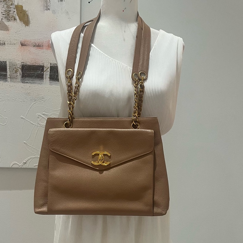 Vintage Authentic Camel Chanel Purse